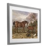 Stupell Industries Wild Dogs & Horses Traditional Framed Print Under Glass Art - 2 of 4