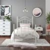 RealRooms Marlo Metal Bed Frame, Twin, White - 2 of 4
