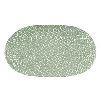 Collections Etc Sunsplash Braided Two-Tone Accent Rug