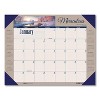 Earthscapes Recycled Monthly Desk Pad Calendar, Motivational Photos, 22 x 17, Blue Binding/Corners, 12-Month (Jan-Dec): 2026 - 2 of 4
