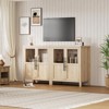 Sideboard Buffet Cabinet with Glass Doors, 29" Large Buffet Cabinet with Storage - 4 of 4