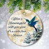 2025 Christmas Orrnament Hummingbird Visits Your Yard Ceramic Ornament - 2 of 4