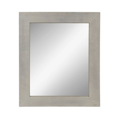 30" x 36" Garvey Wood Framed Wall Mirror Gray - Kate and Laurel