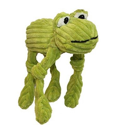 Multipet Corduroy Critters Soft Corduroy Toys with Squeaky Dangly Arms/Legs - Frog