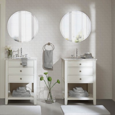 8pc Cotton Bath Towel Set Silver : Target