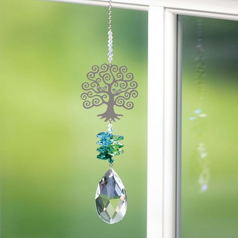 Woodstock Crystal Suncatchers, Crystal Fantasy, Tree of Life, Crystal Wind Chimes For Inside, Office, Kitchen, Living Room Décor, 6.5"L, 4 of 8