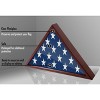 Americanflat Large Flag Display Case for Burial Flag - Fits Folded 5 x 9.5' Flag - Military Flag Case - Silhouette Collection - Mahogany - 2 of 4
