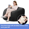 Giant Bean Bag Chair 4FT Round Beanbag with Velvet Cover, Big Bean Bags Furniture - 4 of 4
