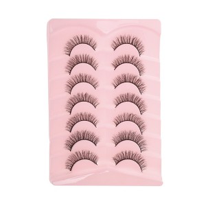 Unique Bargains 5D False Eyelashes Black 7 Pairs - 1 of 4