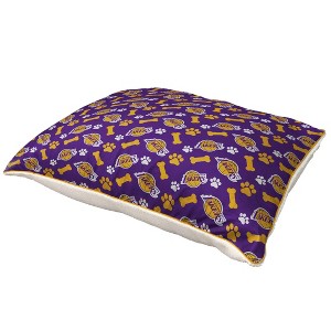 NBA Los Angeles Lakers Bones Repeat Faux Shearling Pet Bed - 1 of 2