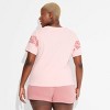 Women's Hello Kitty Surfer Skimmer Short Sleeve Graphic T-Shirt - Pink - 2 of 3