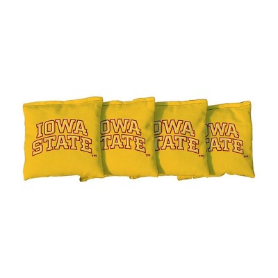 NCAA Iowa State Cyclones Corn-Filled Cornhole Bags Yellow - 4pk