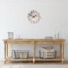 Northlight 12" Ivory and Black Battery Operated Round Wall Clock with World Globe Design - 2 of 4