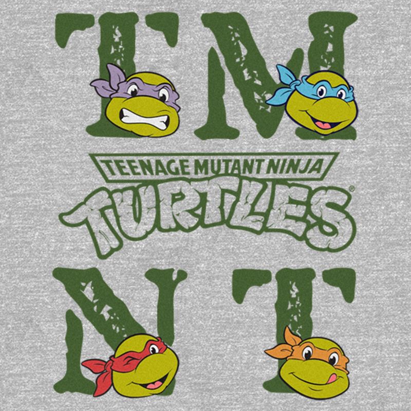Men's Teenage Mutant Ninja Turtles TMNT Faces Logo T-Shirt, 2 of 6