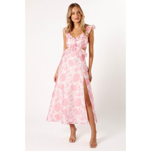 Bloom Strapless Maxi Dress - Pink Floral