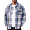 COOFANDY Men's Flannel Shirts Long Sleeve Cotton Plaid Shirt Jacket Casual Button Down Shirt with Pockets - 3 of 4