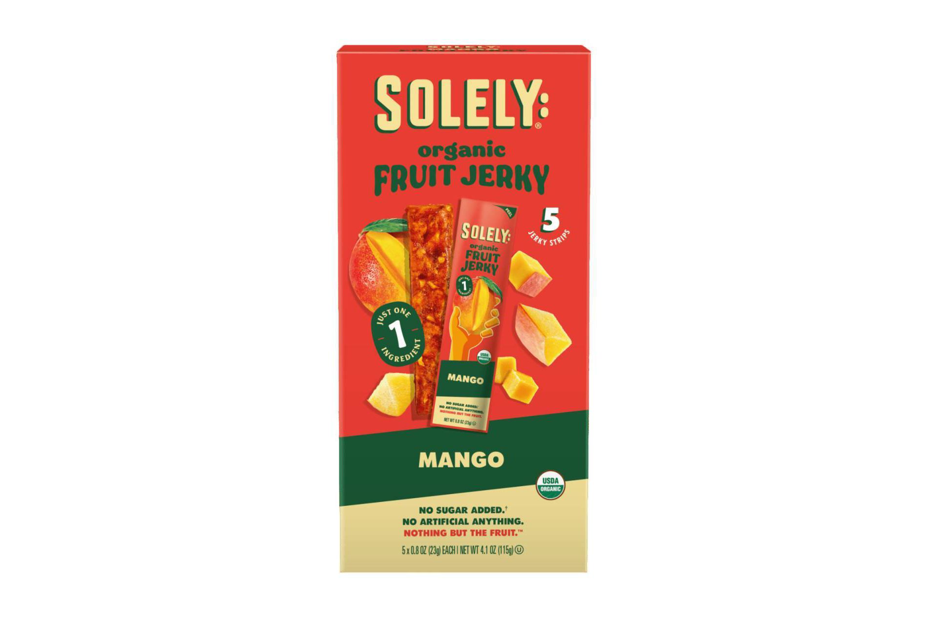 Solely Mango Fruit Snack Jerky - 4.1oz/5ct