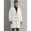 Lars Amadeus Men's Notched Collar Double Breasted Long Winter Coat - 2 of 4