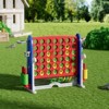 HONGGE Giant 4 in a Row Game Set for Kids and Adults, Outdoor Indoor Yard Party Fun, Family Activity, Easy Assembly - 3 of 4