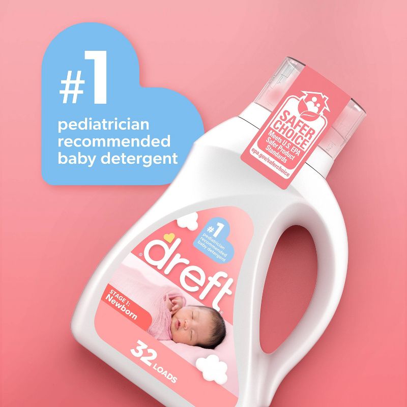 Dreft Stage 1: Newborn Liquid Laundry Detergent, 6 of 17