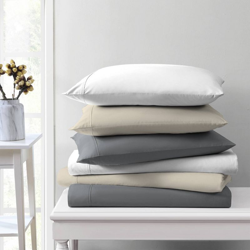 800 Thread Count Sateen Cotton Pillowcase Set - Aireolux, 6 of 7