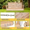 Karl Home | 4ft 2-Personn Nature Outdoor Fir Wood Hanging Porch Swing - 3 of 4