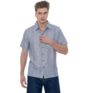 HAPPY BAY Men's Hawaiian Shirt Fashion Button Down Short Sleeves Holidays Aloha Party Casual Tops Summer Beaches Shirts for Men - 1 of 4