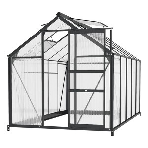 WhizMax Outdoor Greenhouse, Heavy Duty Large Walk-in Green House for Plants with Aluminum Frame, Roof Vent, Rain Gutters for Garden Backyard - 1 of 1
