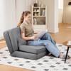 COMHOMA Folding Sofa Bed, 3-in-1 Convertible Sleeper Chair with Pillows, Space-Saving Guest Bed for Small Spaces - 3 of 4