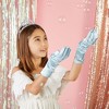 Blue Panda 4 Pairs of Satin Princess Gloves For Little Girls Dress Up Costumes, Tea Party, Birthday, Wedding, Pageant (4 Colors) - 2 of 4