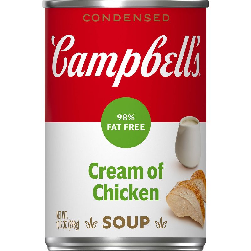 Campbell&#39;s Condensed 98% Fat Free Cream of Chicken Soup - 10.5oz, 1 of 12