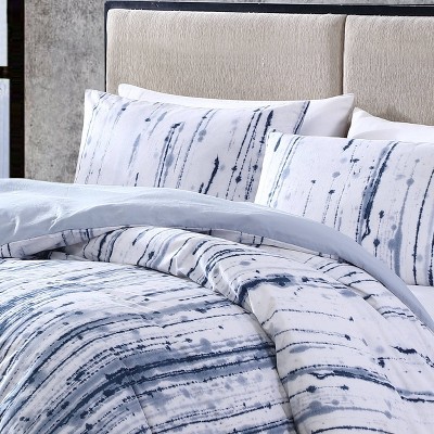 Sokal Indigo Blue Cotton Full/Queen Duvet Cover Set