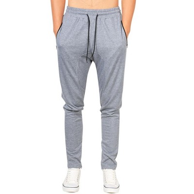 WhizMax Men's Workout Pants Exercise Leggings Zipper Compression Tights