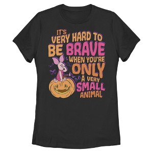 Womens Winnie the Pooh Halloween Piglet Very Small Animal T Shirt - 1 of 4