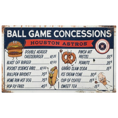 MLB Houston Astros Baseball Tradition Wood Sign Panel