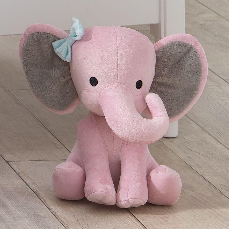 Bedtime Originals Twinkle Toes Elephant Plush - Pink, 3 of 5