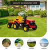 Kids Ride on Tractor with Remote Control, 12V Battery Powered Electric Tractor and 35W Dual Motors for Kids - 4 of 4