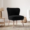 WestinTrends Genevieve 25" Wide Upholstered Boucle Armless Accent Chair - 2 of 4