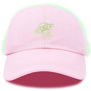 Dalix UFO Embroidered Alien Dad Hat Cotton Baseball Cap Adjustable Mens - 1 of 4