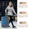 3pc Lightweight Luggage Sets,  Expandable Hardshell Spinner Suitcase with TSA Lock 20''/24''/28'' 4M -ModernLuxe - 2 of 4