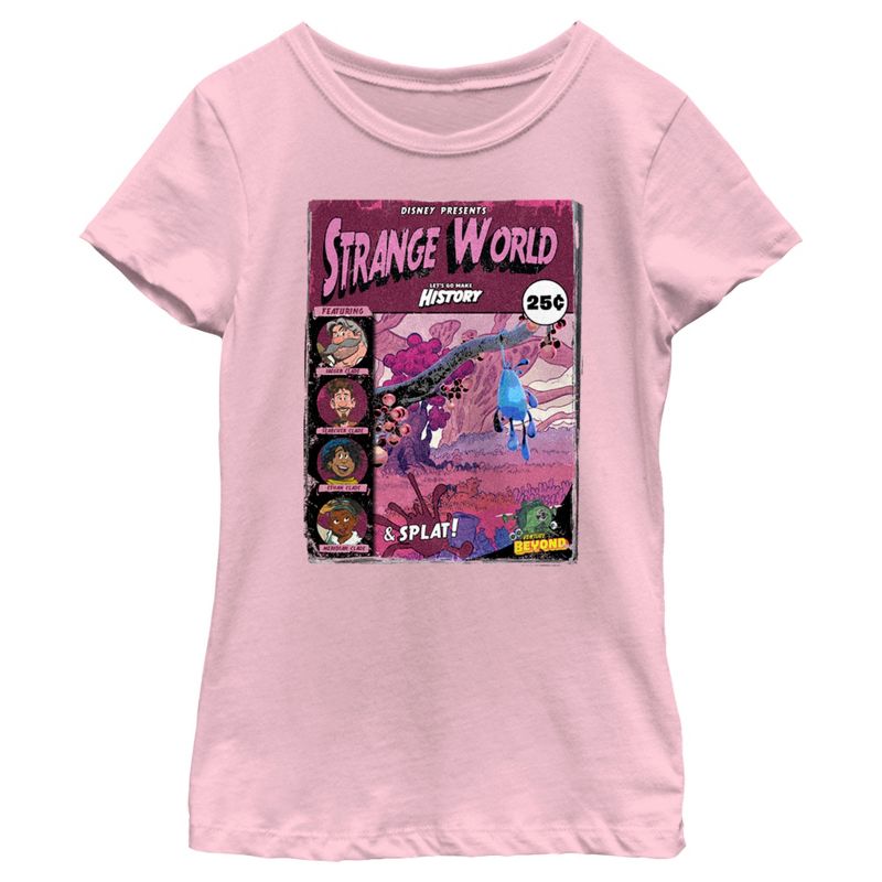 Girl's Disney Strange World Comic Book Cover T-Shirt, 1 of 5