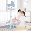 Costway 4-in-1 Toddlers Basketball Hoop with Basketball Soccer Golf and Ring Toss Game - 2 of 4