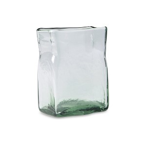 Signature Design by Ashley Taylow Green Glass Decorative Vase Set of 3 - Small 8" Indoor/Outdoor Floral Display - 1 of 4