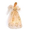 Kurt Adler UL 10-Light 12" Ivory and Gold Angel Treetop - 2 of 4