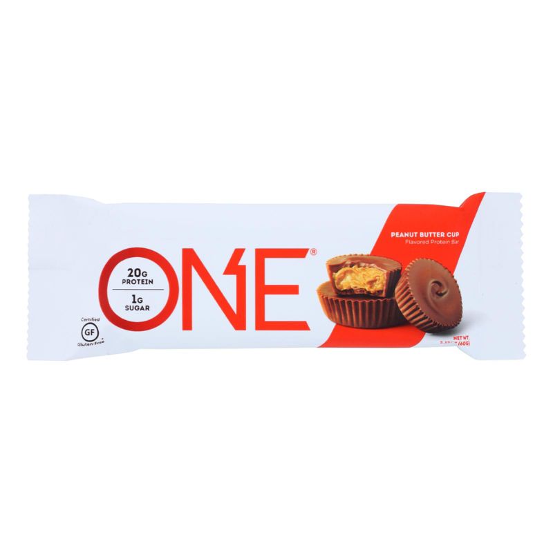 One Bar Peanut Butter Cup Protein Bar - 12 bars, 2.12 oz, 2 of 8