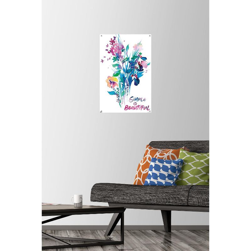 Trends International Watercolor Floral Bouquet - Beautiful Unframed Wall Poster Prints, 2 of 7