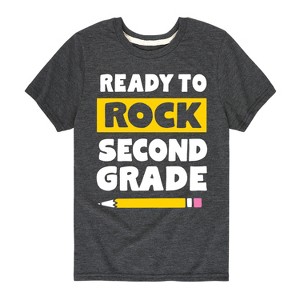 Boys' - Instant Message - Ready to Rock Second Grade Short Sleeve Graphic T-Shirt - 1 of 4