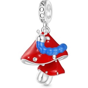 Sterling Silver Alice in Wonderland Charm - Whimsical Dangle Bead for Bracelets, Gift for Women - 1 of 4