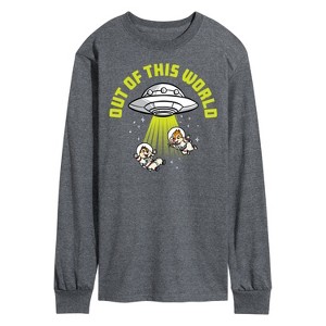 Men's - Disney - Ufo Out Of This World Long Sleeve Graphic T-Shirt - 1 of 4