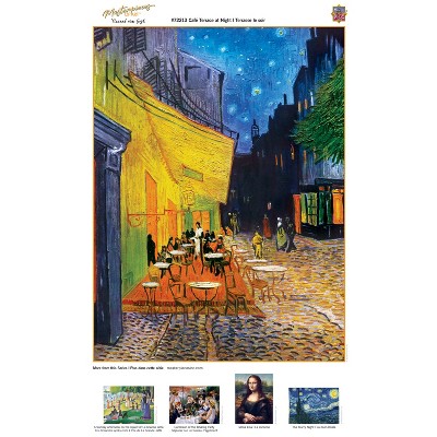 Van Gogh Café Terrace at Night 1000 Piece Linen Puzzle
